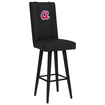 Swivel Bar Stool 2000 With Atlanta Braves Cooperstown Primary Logo